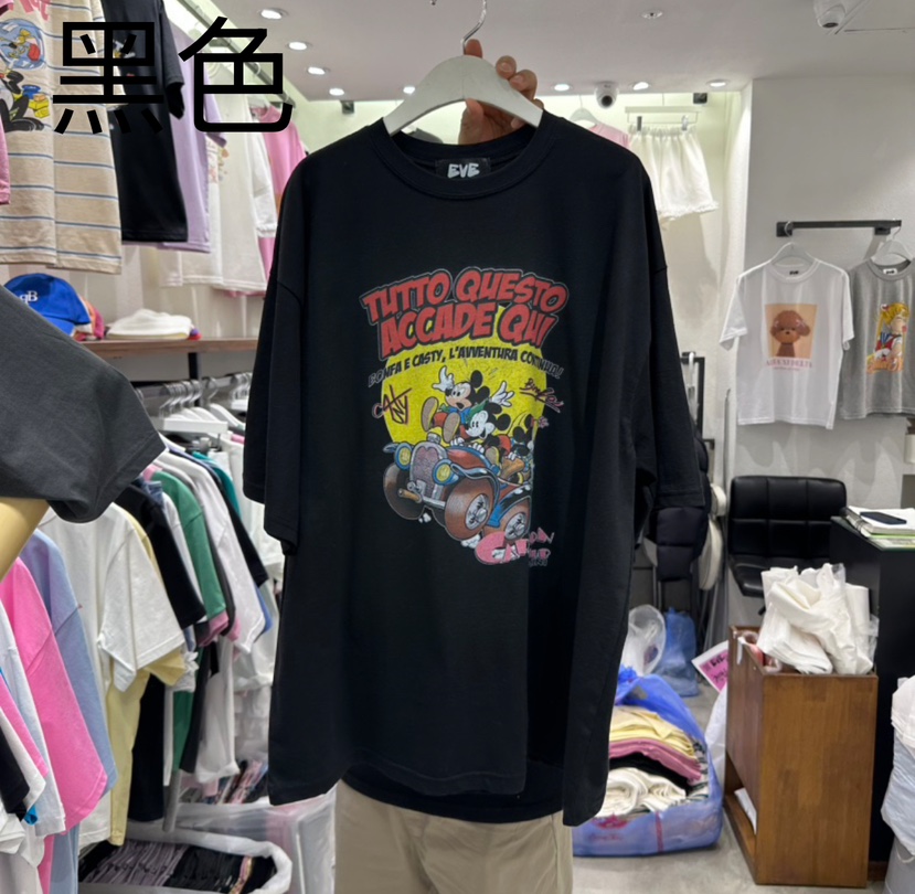 EVE東大門實拍女士新品職業休閑真品熱賣推薦人氣時尚25春夏T恤EVET恤圖色2