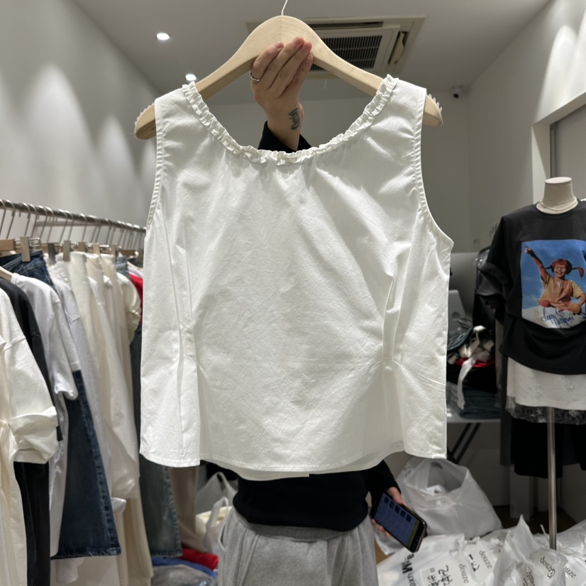 DOUZE東大門實拍女士新品時尚職業休閑熱賣25春夏推薦吊帶背心DOUZE吊帶/背心