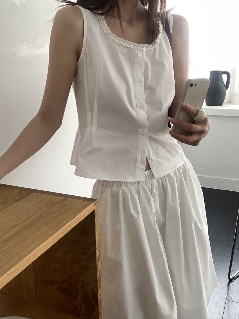 DOUZE東大門實拍女士新品時尚職業休閑熱賣25春夏推薦吊帶背心DOUZE吊帶/背心