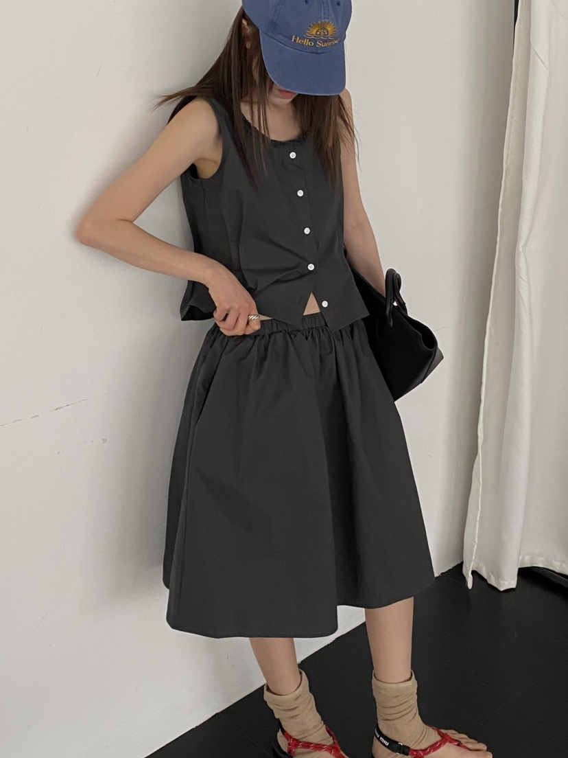DOUZE東大門實拍女士新品時尚職業休閑熱賣25春夏推薦吊帶背心DOUZE吊帶/背心