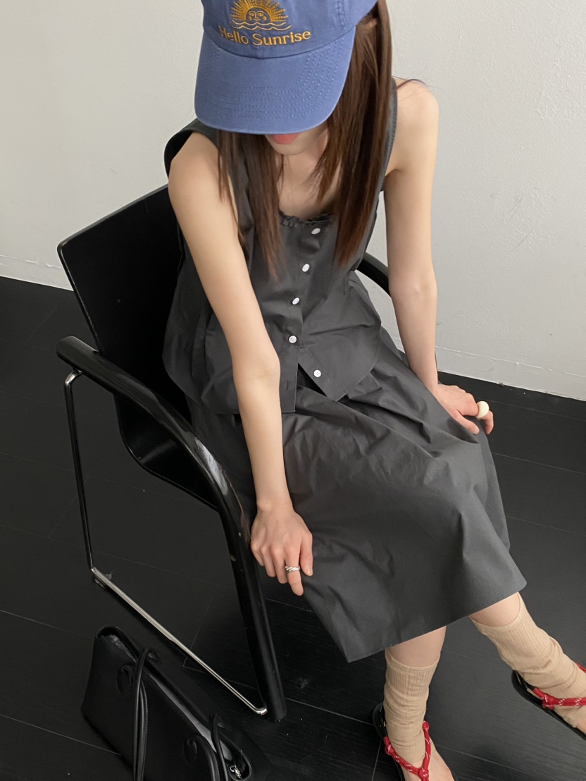 DOUZE東大門實拍女士新品時尚職業休閑熱賣25春夏推薦吊帶背心DOUZE吊帶/背心