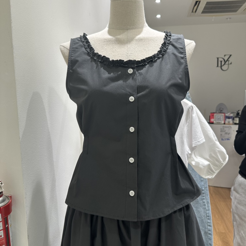 DOUZE東大門實拍女士新品時尚職業休閑熱賣25春夏推薦吊帶背心DOUZE吊帶/背心圖色2