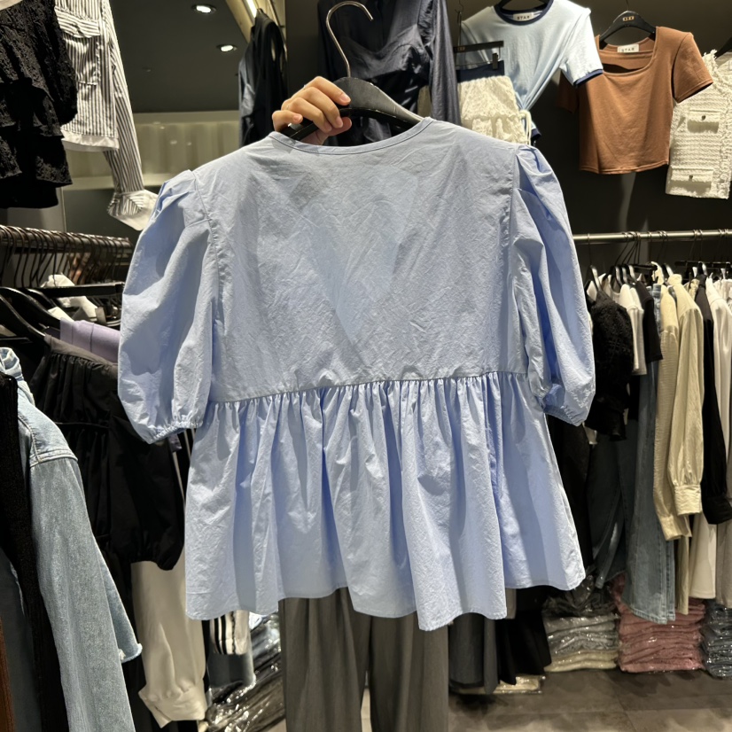 STAR-L韓國直郵女裝新品推薦真品休閑時尚職業25春夏襯衫蕾絲衫STAR-L襯衫/蕾絲衫