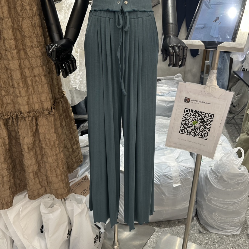 A-DEL韓國直郵女士新款推薦25春夏熱賣真品人氣時尚休閑褲A-DEL休閑褲圖色2