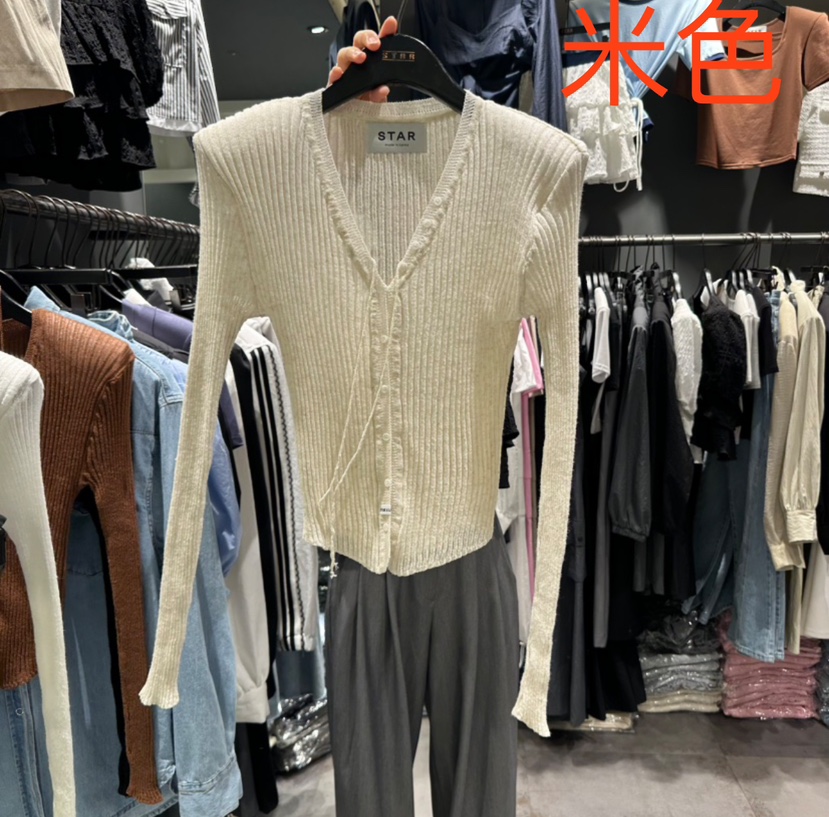 STAR-L韓國直郵女士新品職業真品時尚休閑25春夏推薦針織衫STAR-L針織衫圖色2