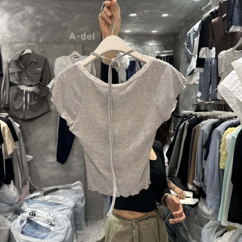 A-DEL東大門代購女士新品人氣推薦25春夏職業休閑時尚真品T恤A-DELT恤