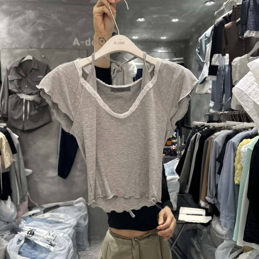 A-DEL東大門代購女士新品人氣推薦25春夏職業休閑時尚真品T恤A-DELT恤圖色2