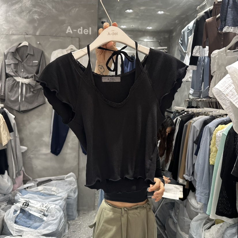 A-DEL東大門代購女士新品人氣推薦25春夏職業休閑時尚真品T恤A-DELT恤圖色3
