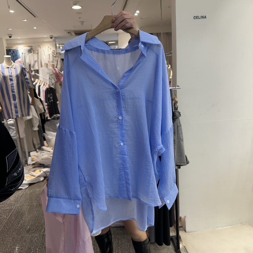 CELINA韓國代購女裝新款休閑職業人氣推薦熱賣真品襯衫蕾絲衫CELI_NA襯衫/蕾絲衫圖色2