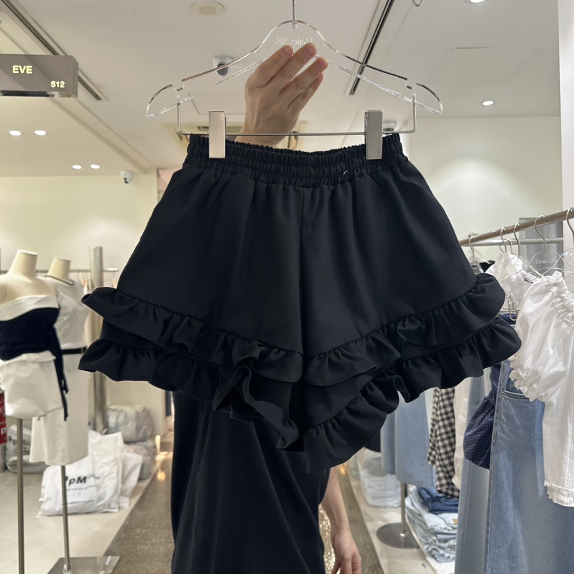 BAIE.38東大門代購女裝新品人氣時尚熱賣真品休閑短褲荷葉邊BAIE.38短褲