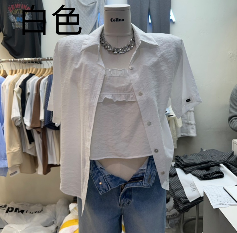 CELINA韓國直郵女士新款休閑25春夏時尚推薦套裝荷葉邊兩件套CELI_NA套裝圖色2
