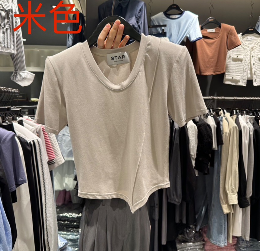 STAR-L東大門直郵女裝新款熱賣真品職業25春夏人氣時尚T恤STAR-LT恤圖色2