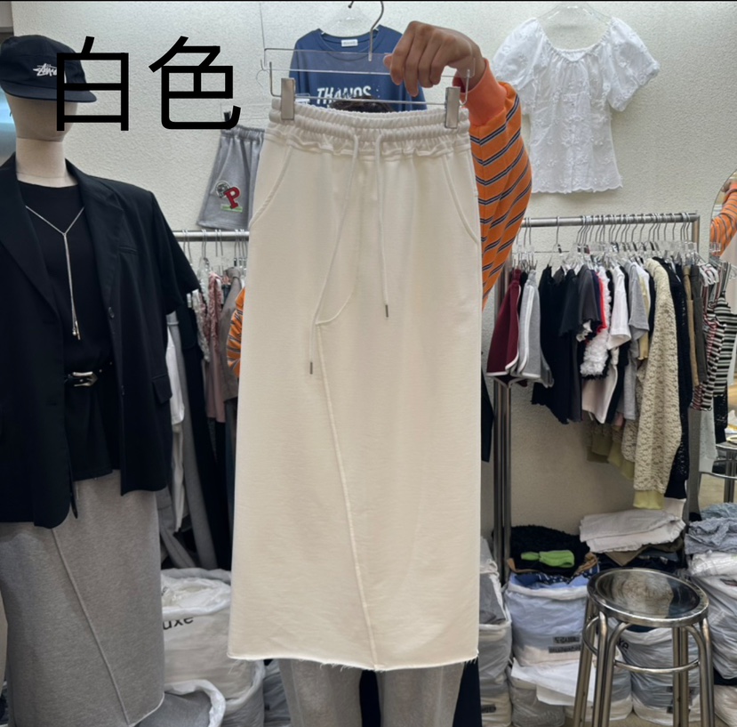 MAGOT韓國代購女裝新款時尚推薦休閑職業熱賣真品人氣25春夏長裙IIIΛGOT/MAGOT長裙