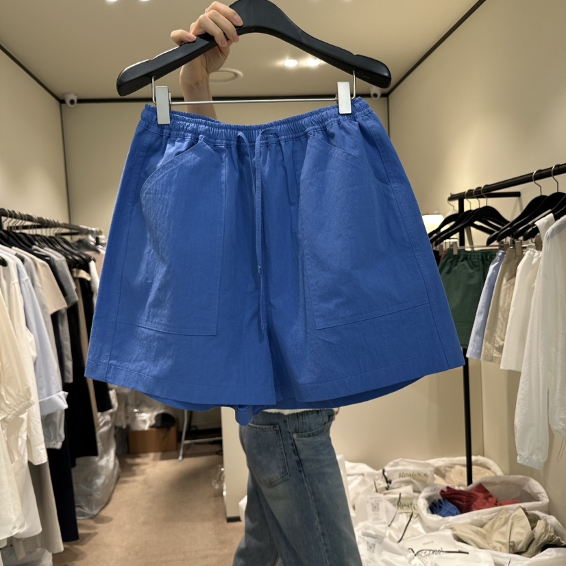 RE STOCK東大門直郵女士新品25春夏休閑職業熱賣真品人氣短褲RE STOCK短褲圖色2