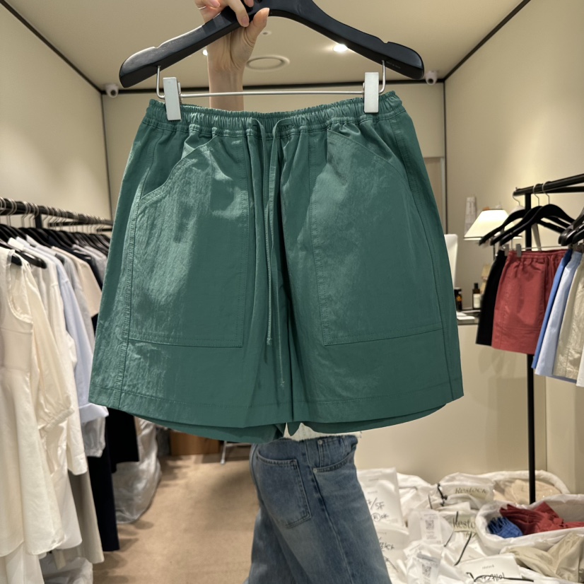 RE STOCK東大門直郵女士新品25春夏休閑職業熱賣真品人氣短褲RE STOCK短褲圖色4