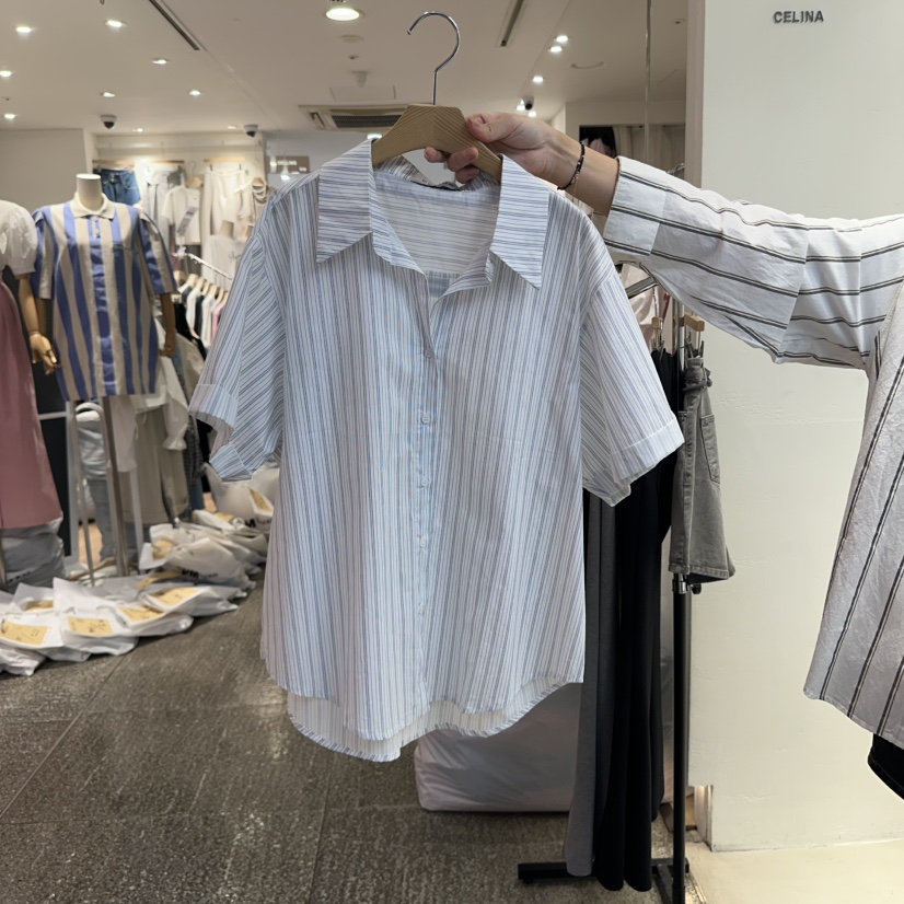 CELINA韓國直郵女裝新品熱賣職業休閑時尚人氣推薦襯衫蕾絲衫CELI_NA襯衫/蕾絲衫圖色2