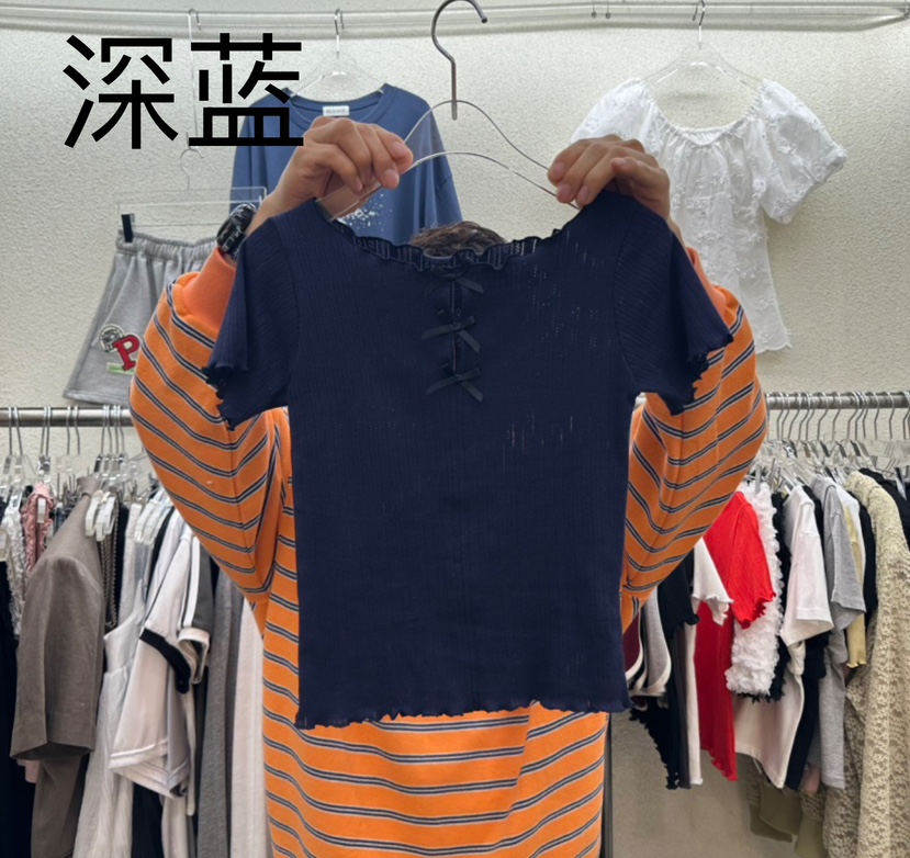 MAGOT韓國代購女士新款25春夏職業時尚推薦休閑真品熱賣T恤IIIΛGOT/MAGOTT恤圖色2