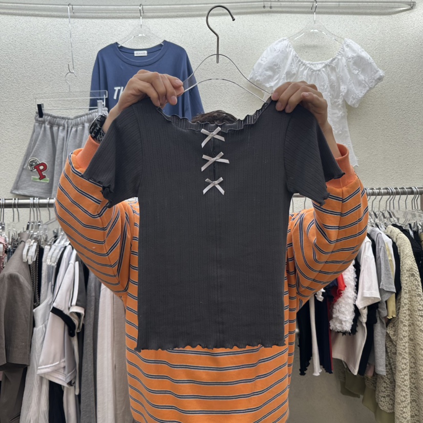 MAGOT韓國代購女士新款25春夏職業時尚推薦休閑真品熱賣T恤IIIΛGOT/MAGOTT恤圖色3