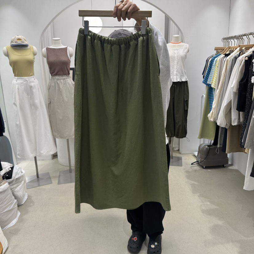 GOLDEN MARKET東大門實拍女士新品熱賣真品職業人氣長裙亞麻GOLDEN MARKET長裙