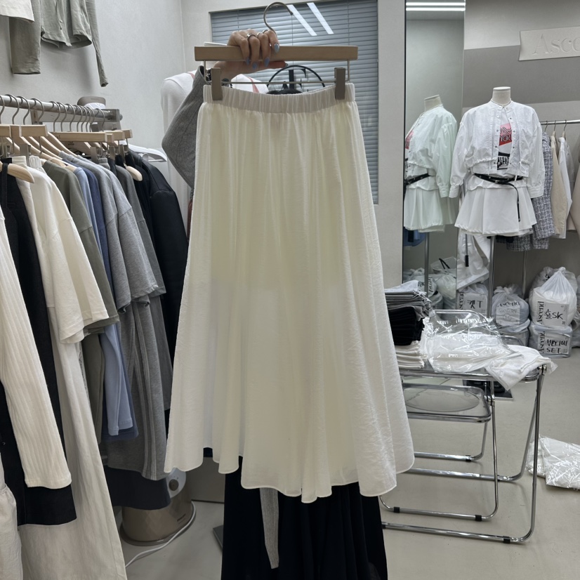 ASCEND韓國直郵女裝新品真品休閑25春夏熱賣時尚長裙不含腰帶ASCEND長裙