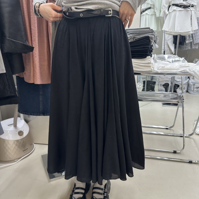 ASCEND韓國直郵女裝新品真品休閑25春夏熱賣時尚長裙不含腰帶ASCEND長裙圖色3