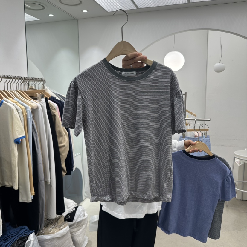 GOLDEN MARKET東大門實拍女裝新品推薦真品職業25春夏熱賣T恤GOLDEN MARKETT恤圖色2