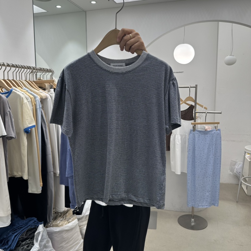 GOLDEN MARKET東大門實拍女裝新品推薦真品職業25春夏熱賣T恤GOLDEN MARKETT恤圖色3