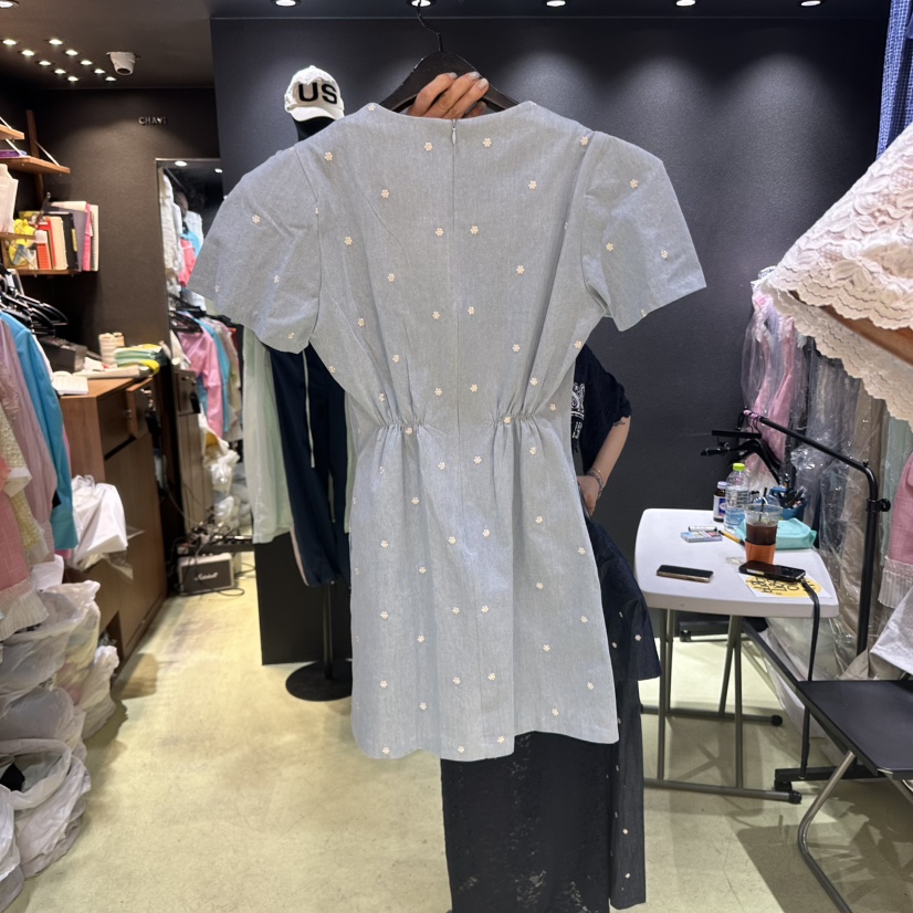 CHAVI韓國代購女士新款25春夏真品休閑職業時尚人氣推薦連衣裙CHAVI連衣裙