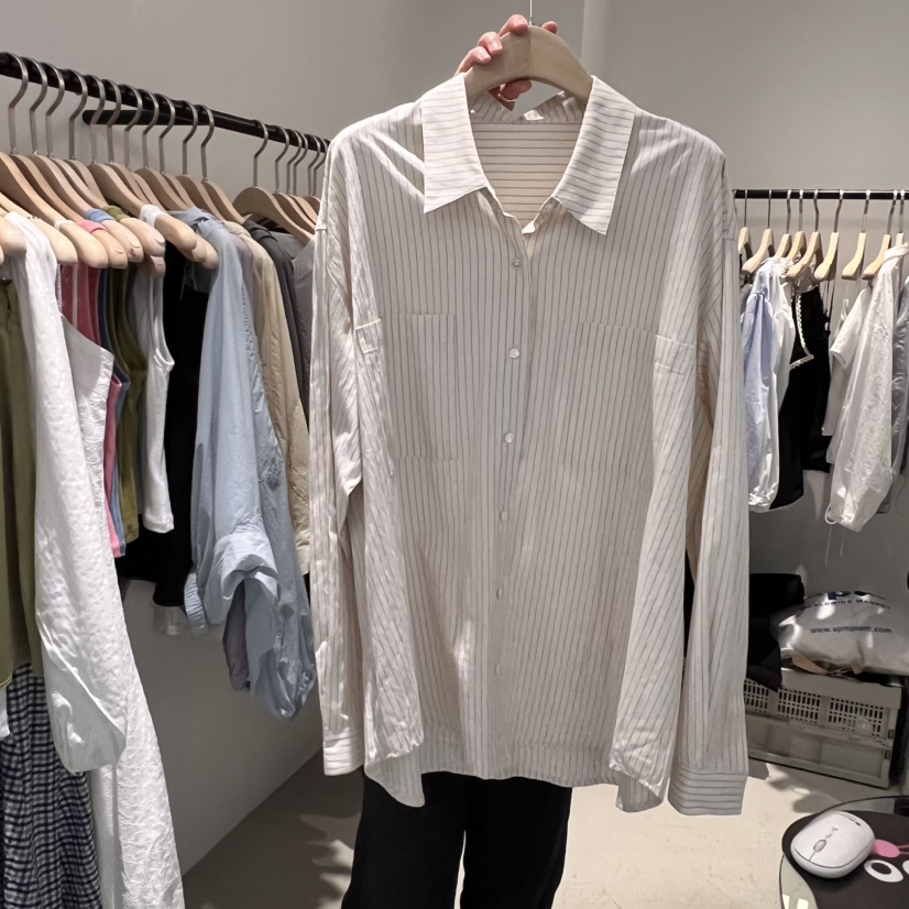 PLATE東大門直郵女士新款推薦休閑25春夏職業時尚襯衫蕾絲衫PLATE襯衫/蕾絲衫圖色2