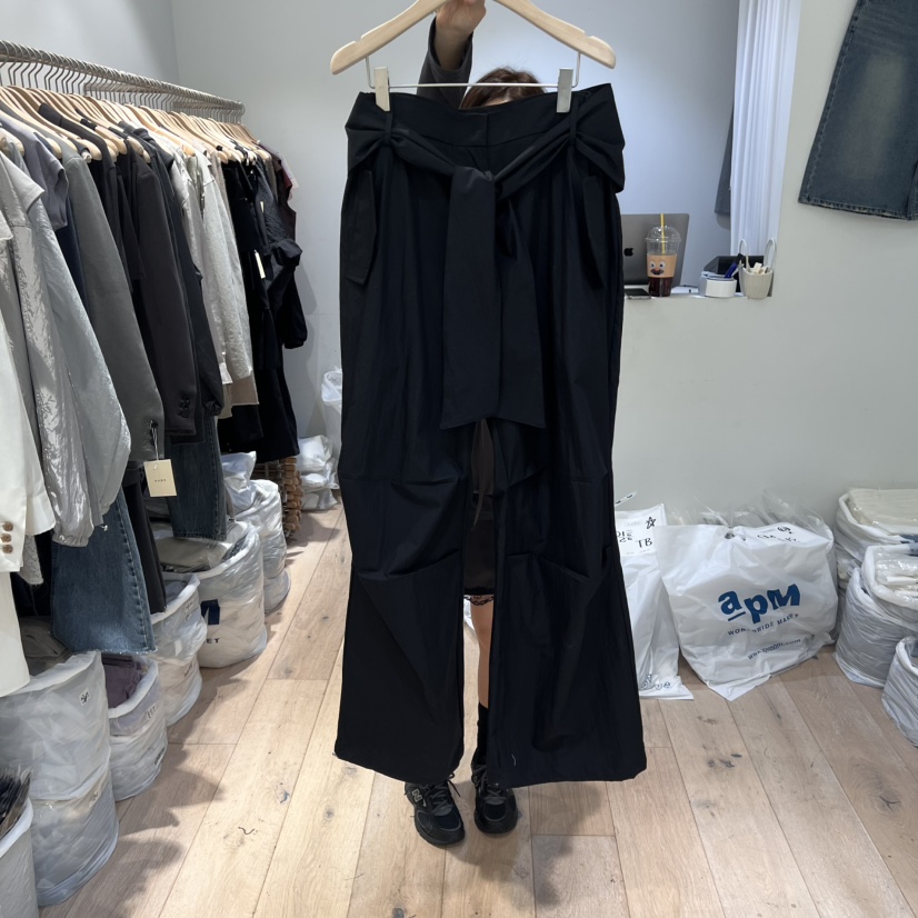 AUBE東大門實拍女裝新品時尚真品人氣休閑25春夏休閑褲含腰帶AUBE休閑褲圖色2