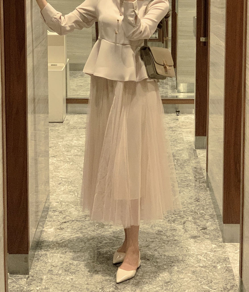 I BLLE韓國代購女士新款職業熱賣25春夏人氣休閑時尚真品長裙I BLLE長裙