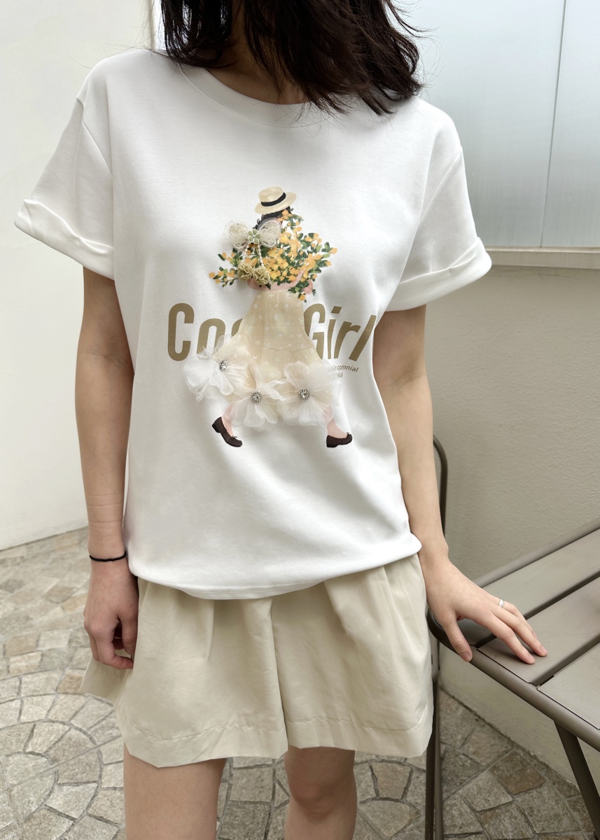 CLASSY-O東大門實拍女裝新款時尚休閑推薦職業真品T恤刺繡CLASSY-OT恤