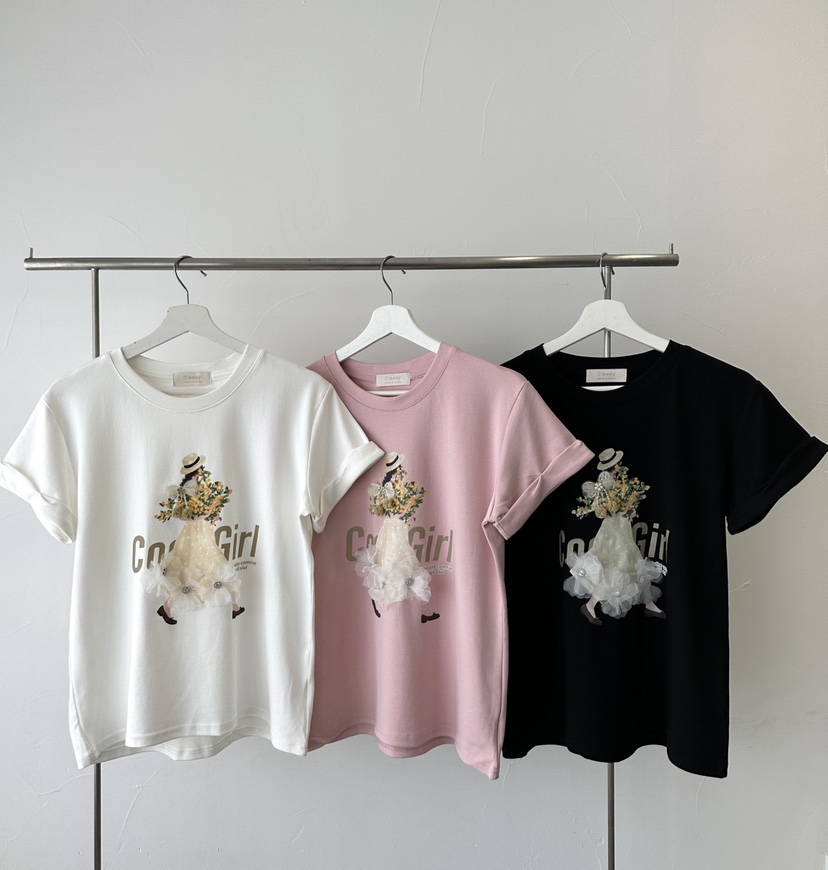 CLASSY-O東大門實拍女裝新款時尚休閑推薦職業真品T恤刺繡CLASSY-OT恤