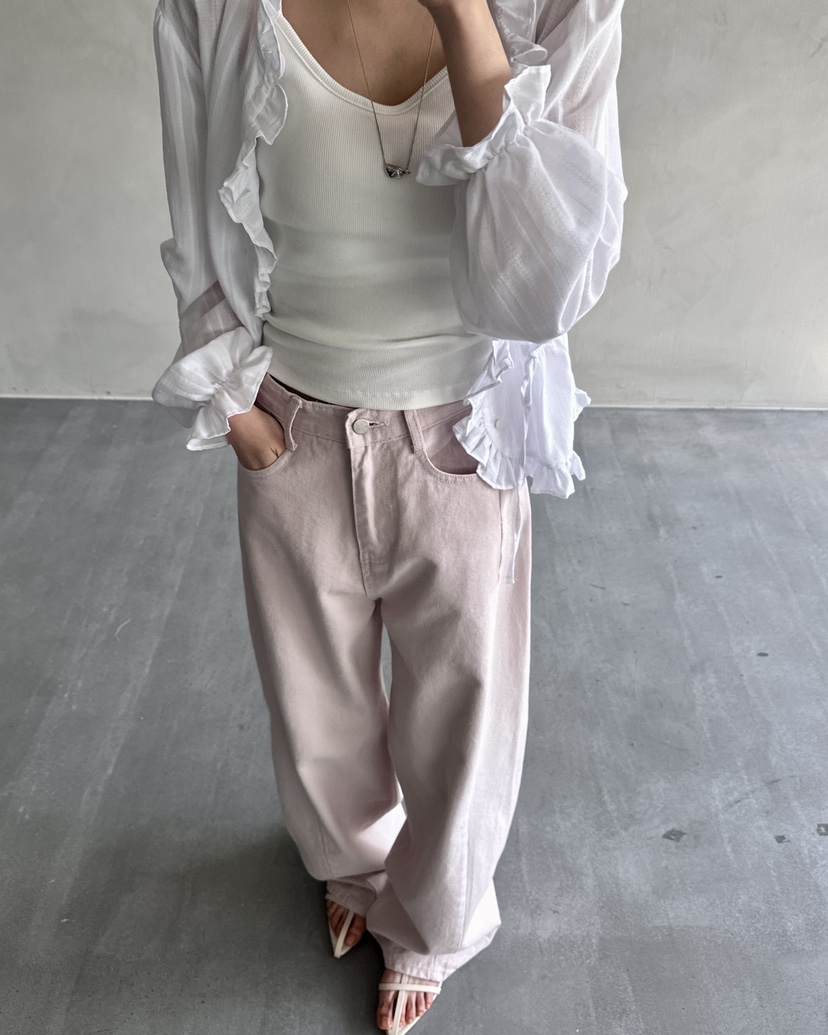 HOWDY韓國直郵女士新款時尚25春夏人氣推薦職業真品休閑牛仔褲howdy牛仔褲
