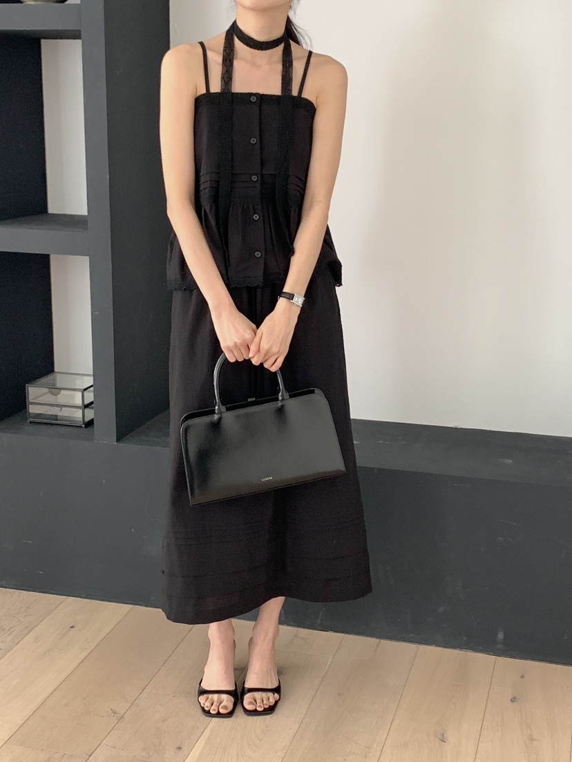 FRILL-T東大門直郵女裝新品休閑職業25春夏熱賣套裝含脖帶FRILL-T套裝圖色3