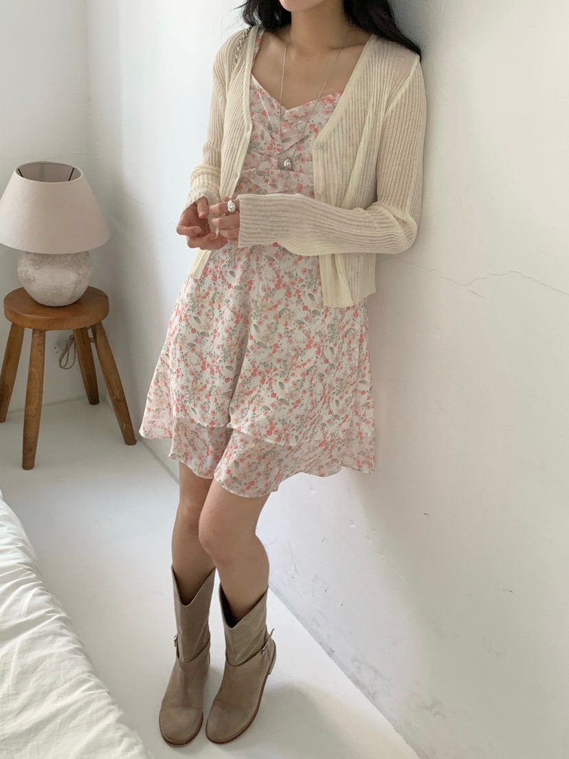 FRILL-T東大門代購女裝新品休閑職業熱賣推薦25春夏連衣裙FRILL-T連衣裙