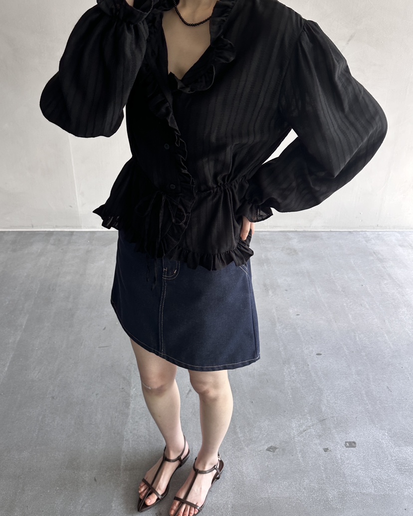 HOWDY東大門直郵女士新款休閑熱賣時尚真品人氣25春夏襯衫蕾絲衫howdy襯衫/蕾絲衫