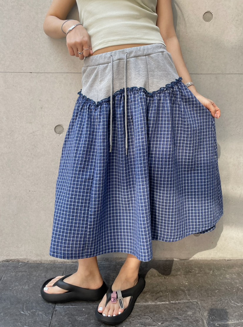 BYRING韓國代購女士新款熱賣25春夏時尚推薦人氣半身裙中短裙BYRING半身裙/中短裙