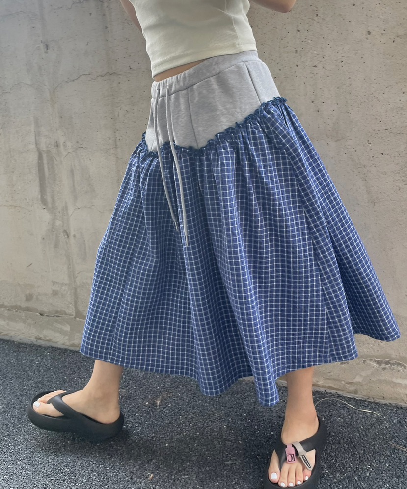 BYRING韓國代購女士新款熱賣25春夏時尚推薦人氣半身裙中短裙BYRING半身裙/中短裙