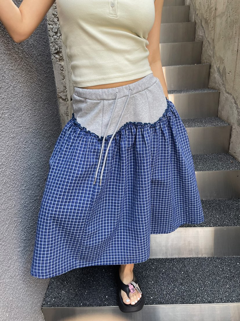 BYRING韓國代購女士新款熱賣25春夏時尚推薦人氣半身裙中短裙BYRING半身裙/中短裙