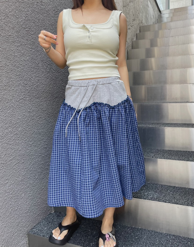 BYRING韓國代購女士新款熱賣25春夏時尚推薦人氣半身裙中短裙BYRING半身裙/中短裙