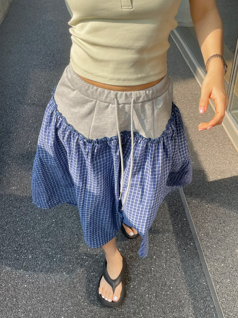 BYRING韓國代購女士新款熱賣25春夏時尚推薦人氣半身裙中短裙BYRING半身裙/中短裙