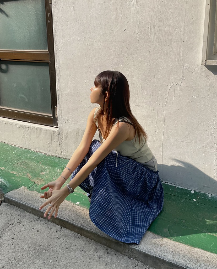 BYRING韓國代購女士新款熱賣25春夏時尚推薦人氣半身裙中短裙BYRING半身裙/中短裙