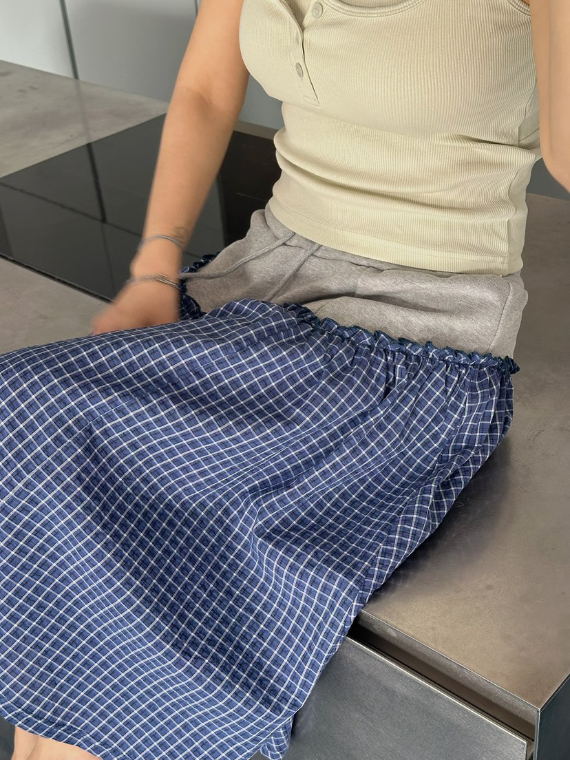 BYRING韓國代購女士新款熱賣25春夏時尚推薦人氣半身裙中短裙BYRING半身裙/中短裙