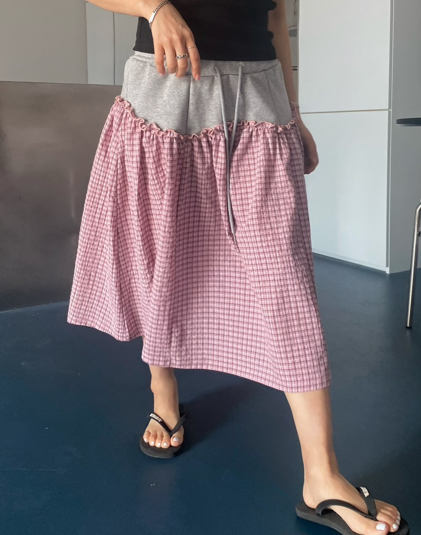 BYRING韓國代購女士新款熱賣25春夏時尚推薦人氣半身裙中短裙BYRING半身裙/中短裙