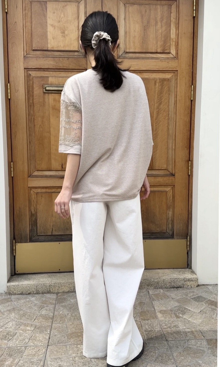 CLASSY-O韓國直郵女士新品休閑時尚推薦25春夏職業T恤蕾絲CLASSY-OT恤