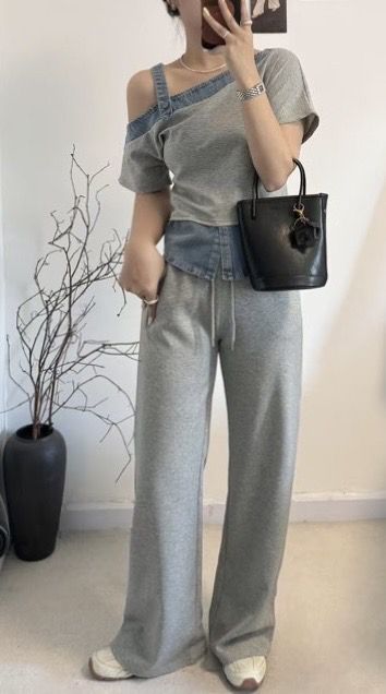 CLASSY-O韓國直郵女裝新品休閑時尚人氣熱賣職業套裝套裝露肩CLASSY-O套裝圖色1