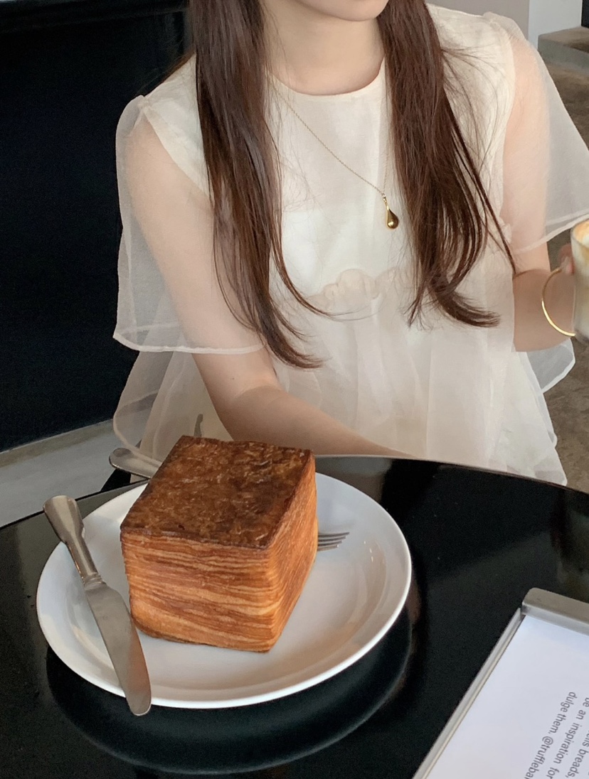 FRILL-T東大門實拍女士新品人氣25春夏熱賣推薦襯衫蕾絲衫FRILL-T襯衫/蕾絲衫
