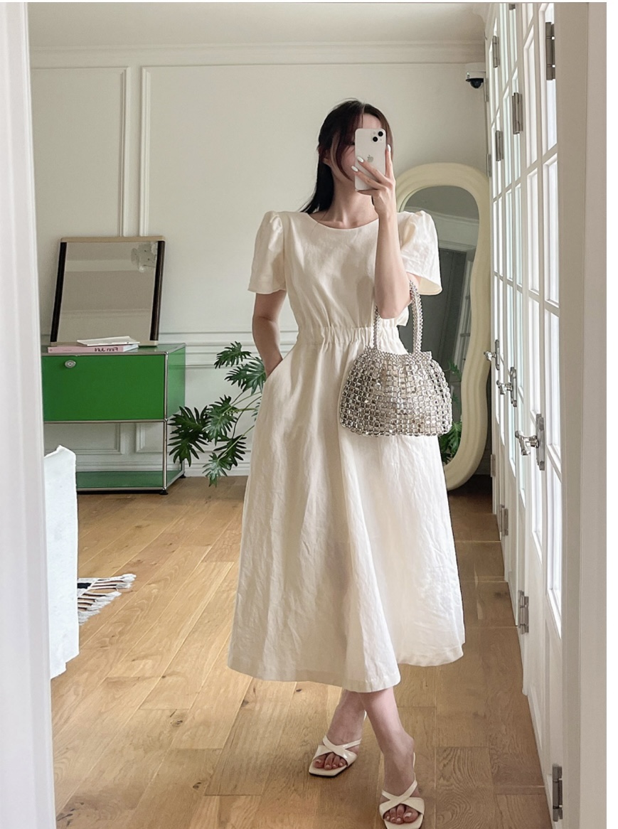 FRILL-T東大門代購女裝新款時尚真品人氣職業25春夏連衣裙FRILL-T連衣裙