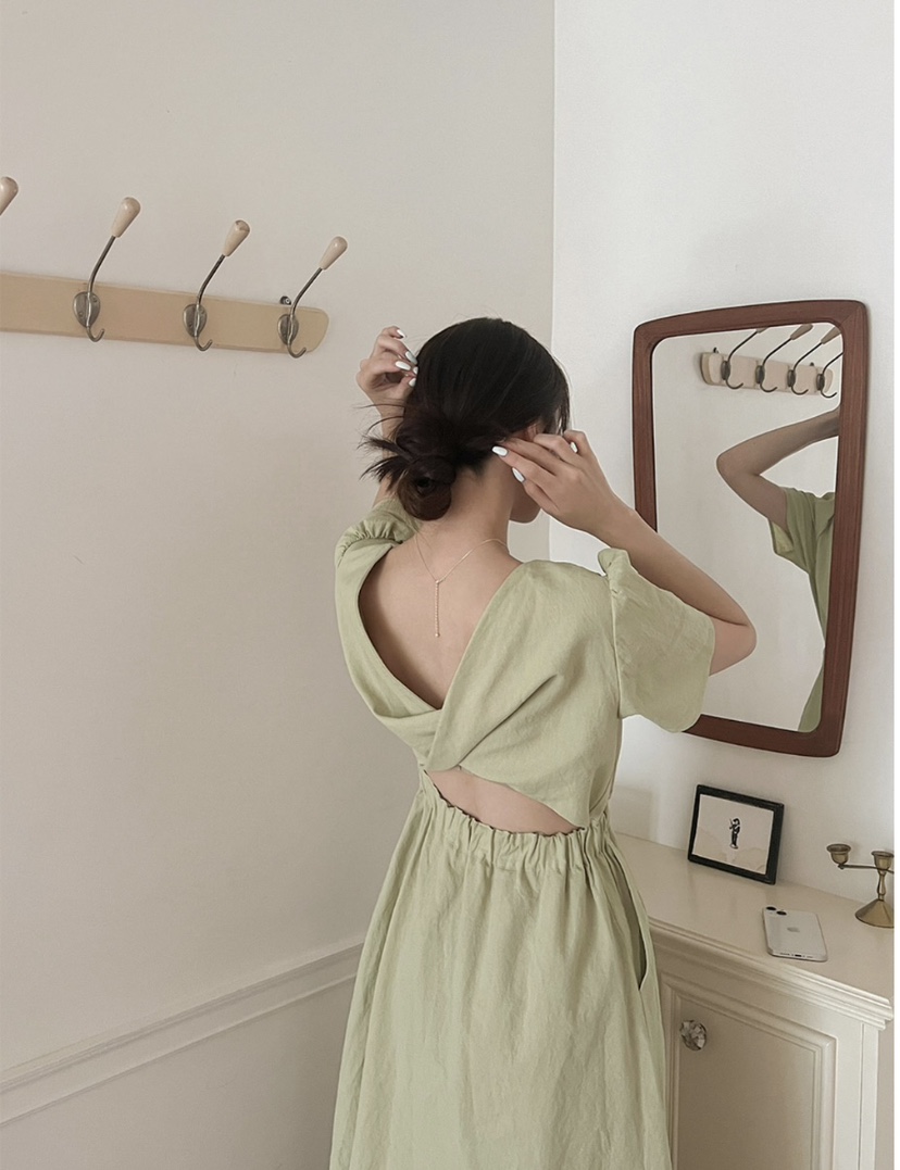 FRILL-T東大門代購女裝新款時尚真品人氣職業25春夏連衣裙FRILL-T連衣裙